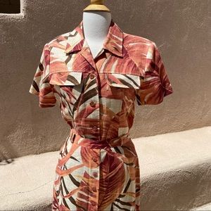 Vintage Conrad C Collection Tropical Print Skirt Set